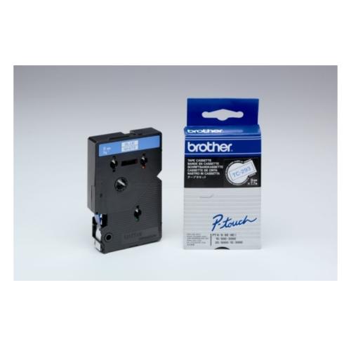 Brother Banda de inscriptionare albastru pe alb (TC293), 9mm, laminat