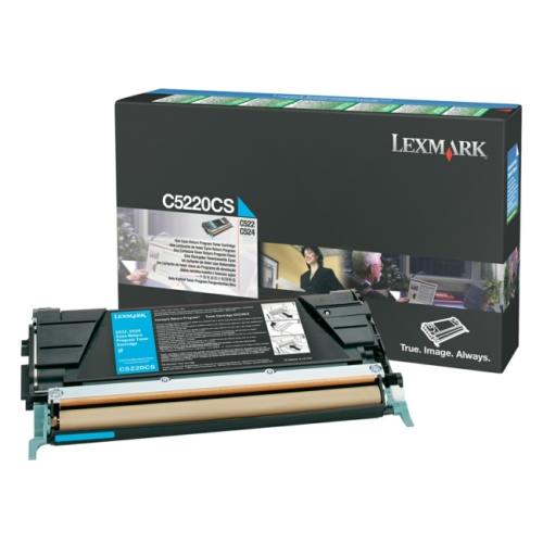 Lexmark Toner cian (C5220CS / 00C5220CS) (Returnare)