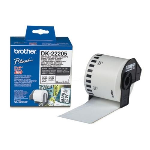 Brother Etichete alb (DK22205), 62mm