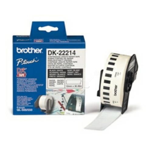 Brother Etichete alb (DK22214), 12mm