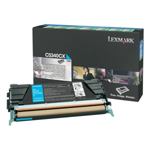 Lexmark Toner cian (C5340CX / 00C5340CX) (Returnare, high capacity)