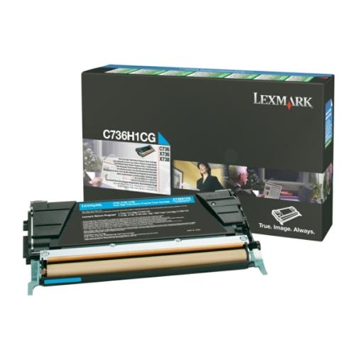 Lexmark Toner cian (C736H1CG / 0C736H1CG) (Returnare)