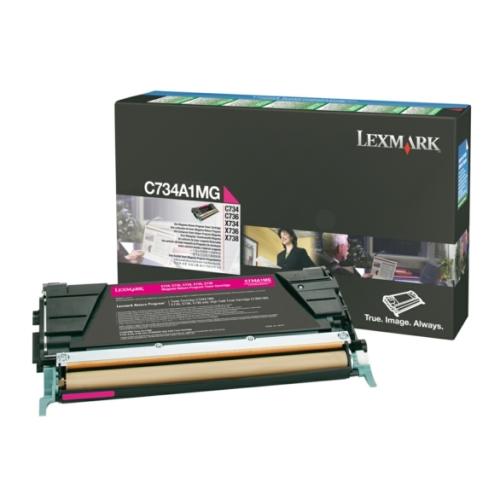 Lexmark Toner magenta (C734A1MG / 0C734A1MG) (Returnare)