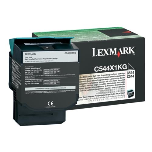 Lexmark Toner negru (C544X1KG / 0C544X1KG) (Returnare, high capacity)