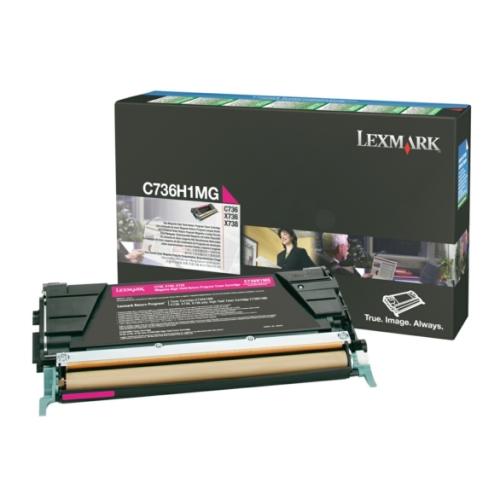 Lexmark Toner magenta (C736H1MG / 0C736H1MG) (Returnare)