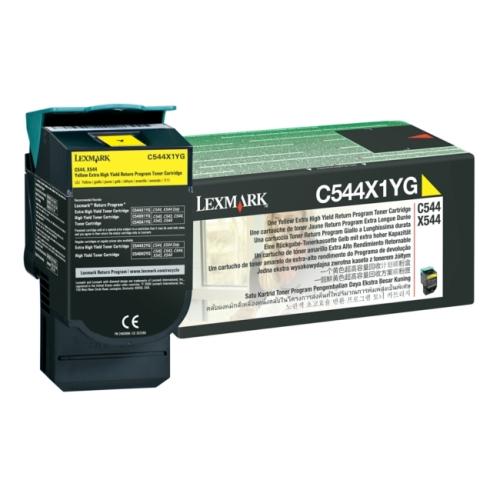 Lexmark Toner galben (C544X1YG / 0C544X1YG) (Returnare, high capacity)