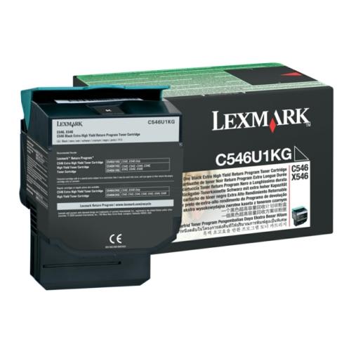 Lexmark Toner negru (C546U1KG / 0C546U1KG) (Returnare, high capacity)