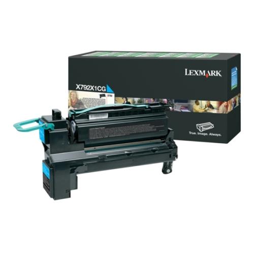 Lexmark Toner cian (X792X1CG / 0X792X1CG) (Returnare)