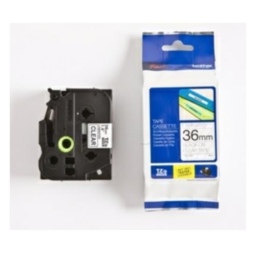 Brother Banda de inscriptionare negru pe transparent (TZE161), 36mm, laminat