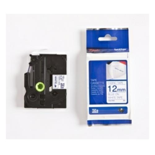Brother Banda de inscriptionare albastru pe alb (TZEFA3), 12mm