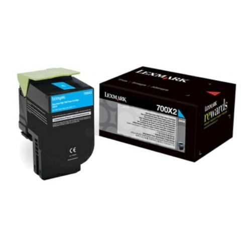 Lexmark Toner cian (70C0X20 / 700X2)