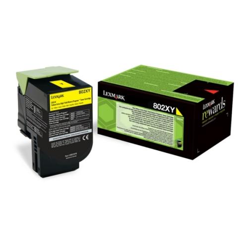 Lexmark Toner galben (80C2XY0 / 802XY) (Returnare, high capacity)