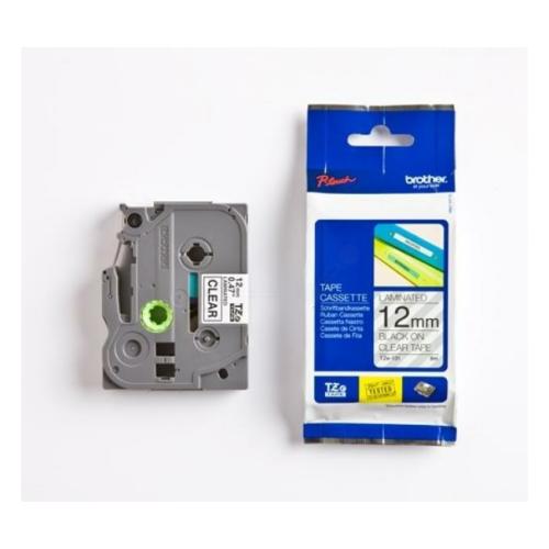 Brother Banda de inscriptionare negru pe transparent (TZE131S), 12mm, laminat