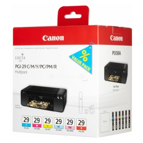 Canon Cartus cu cerneala cian / magenta / galben / fotografiegrafie cian / magenta fotografiegrafie (4873B005 / PGI29) (multipack)