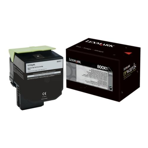 Lexmark Toner negru (80C0X10 / 800X1) (high capacity)