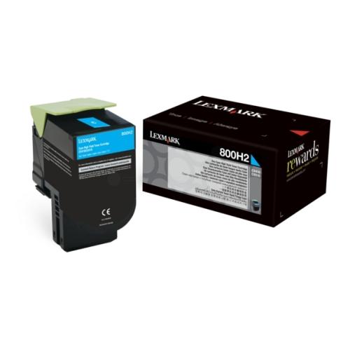 Lexmark Toner cian (80C0H20 / 800H2)