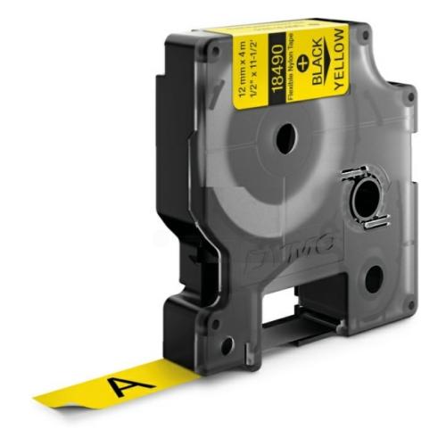 Dymo Banda de culoare negru pe galben (18490 / S0718080), 12mm