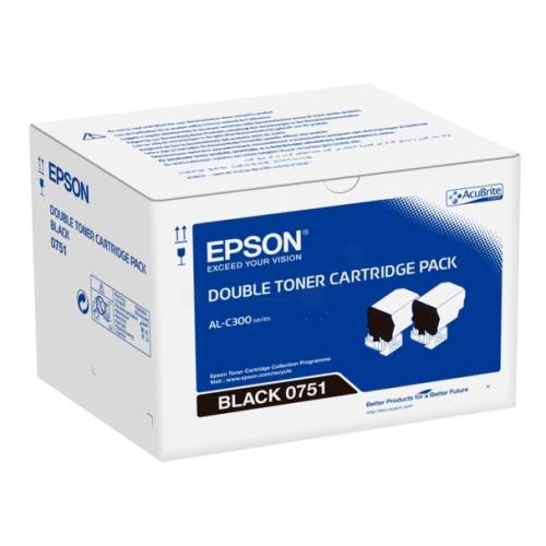 Epson Toner negru (C13S050751 / 0751) (Pachet dublu)