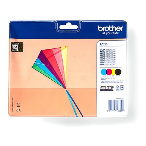 Brother Cartus cu cerneala negru / cian / magenta / galben (LC223VALBPDR) (multipack)