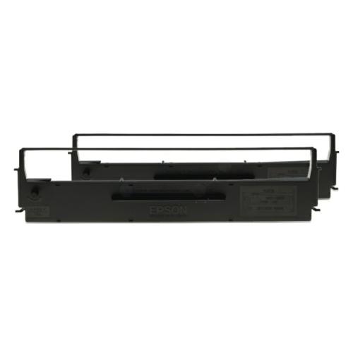 Epson Banda de culoare negru (C13S015614 / S015614) (Pachet dublu)