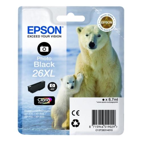 Epson Cartus cu cerneala fotografie neagră (C13T26314012 / 26XL) (high capacity)