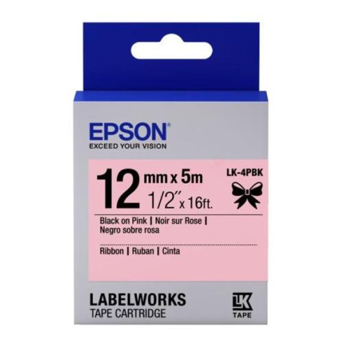Epson Etichete black/Roz (C53S654031 / LK4PBK)