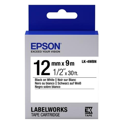 Epson Banda colorata negru / alb (C53S654021 / LK4WBN)