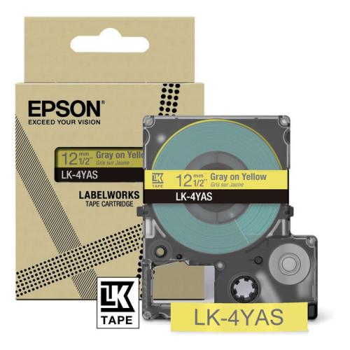 Epson Etichete gray/yellow (C53S672104 / LK4YAS)