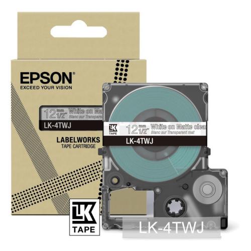 Epson Etichete transparent / alb (C53S672068 / LK4TWJ)