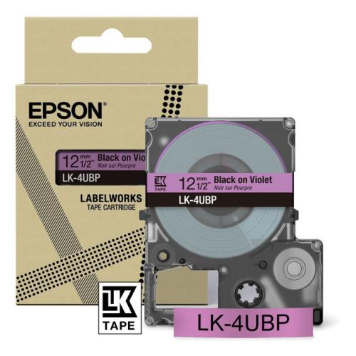 Epson Etichete black/purple (C53S672101 / LK4UBP)