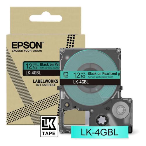 Epson Etichete negru / verde (C53S672102 / LK4GBL)