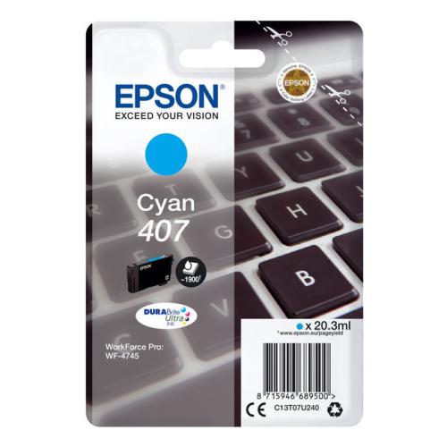 Epson Cartus cu cerneala cian (C13T07U240 / 407)
