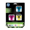 HP Cartus cu cerneala cian / magenta / galben (CB333EE / 363) (multipack)