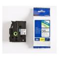 Brother Banda de inscriptionare negru pe alb (TZE261), 36mm, laminat