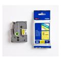 Brother Banda de inscriptionare negru pe galben (TZE611), 6mm, laminat