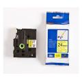 Brother Banda de inscriptionare negru pe galben (TZEFX651), 24mm, laminat flexibil