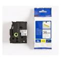 Brother Banda de inscriptionare negru pe alb (TZES261), 36mm, laminat
