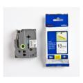 Brother Banda de inscriptionare negru pe alb (TZES241), 18mm, laminat
