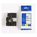 Brother Banda de inscriptionare negru pe alb (TZEFX251), 24mm, laminat flexibil