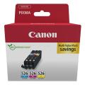 Canon Cartus cu cerneala cian / magenta / galben (4541B019 / CLI526) (multipack)